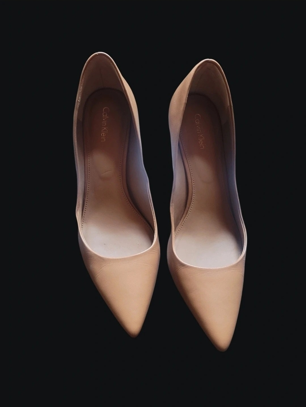 Classic Calvin Klein Women’s Pointed-Toe Gayle Pump in Nude - Picture 2 of 5